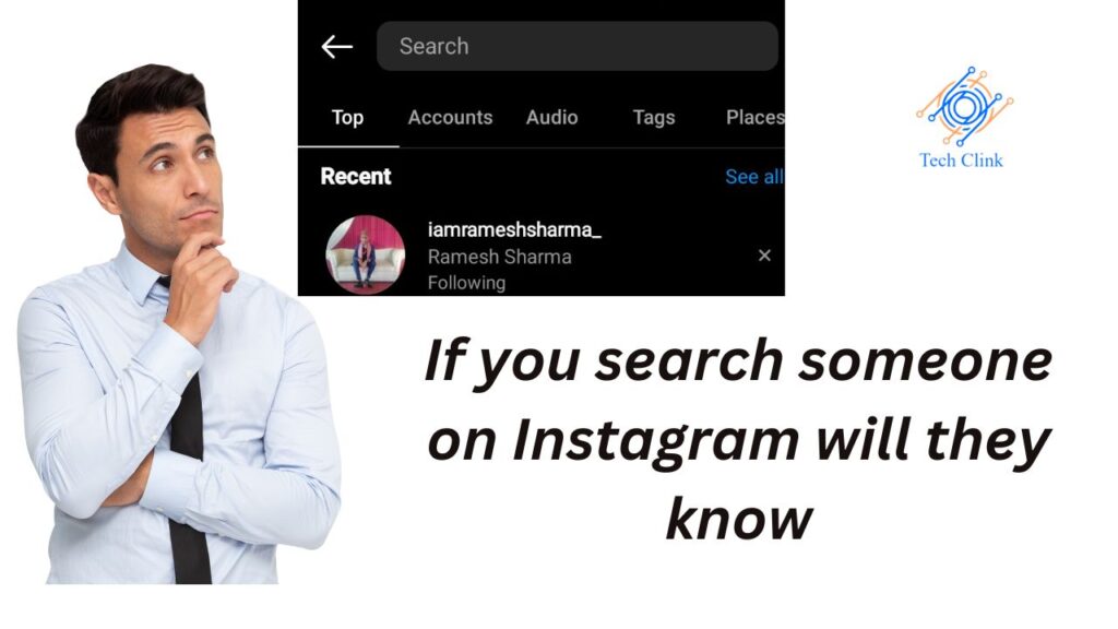 If you search someone on Instagram